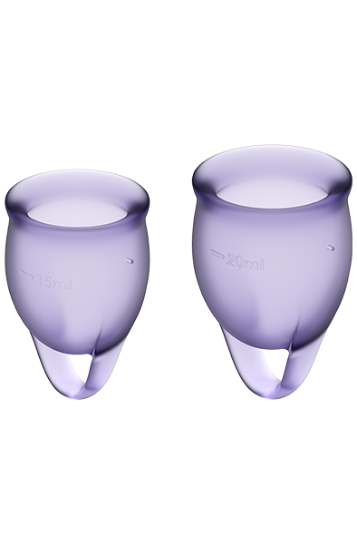Satisfyer Feel Confident Menstrual Cups Purple Tamponger & Menskoppar