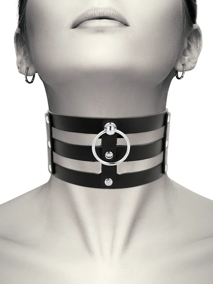 Coquette Hand Crafted Choker Vegan Leather Fetish Choker