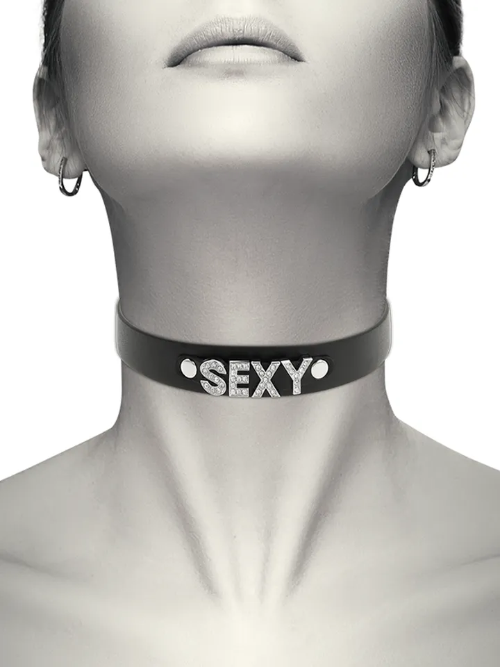 Hand Crafted Choker Vegan Leather Sexy Choker