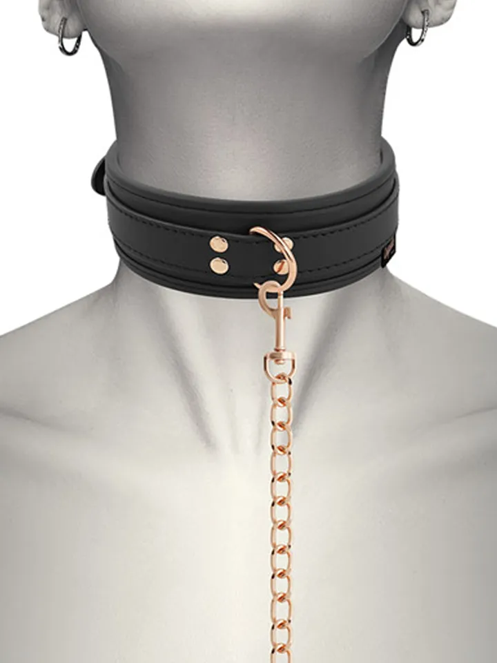 Coquette Fantasy Vegan Leather Collar Halsband & koppel