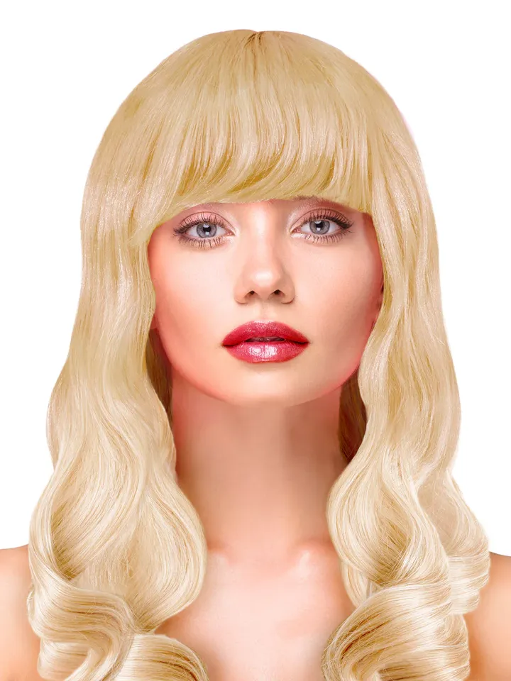 Party Wig Long Wavy Blonde Hair Peruk