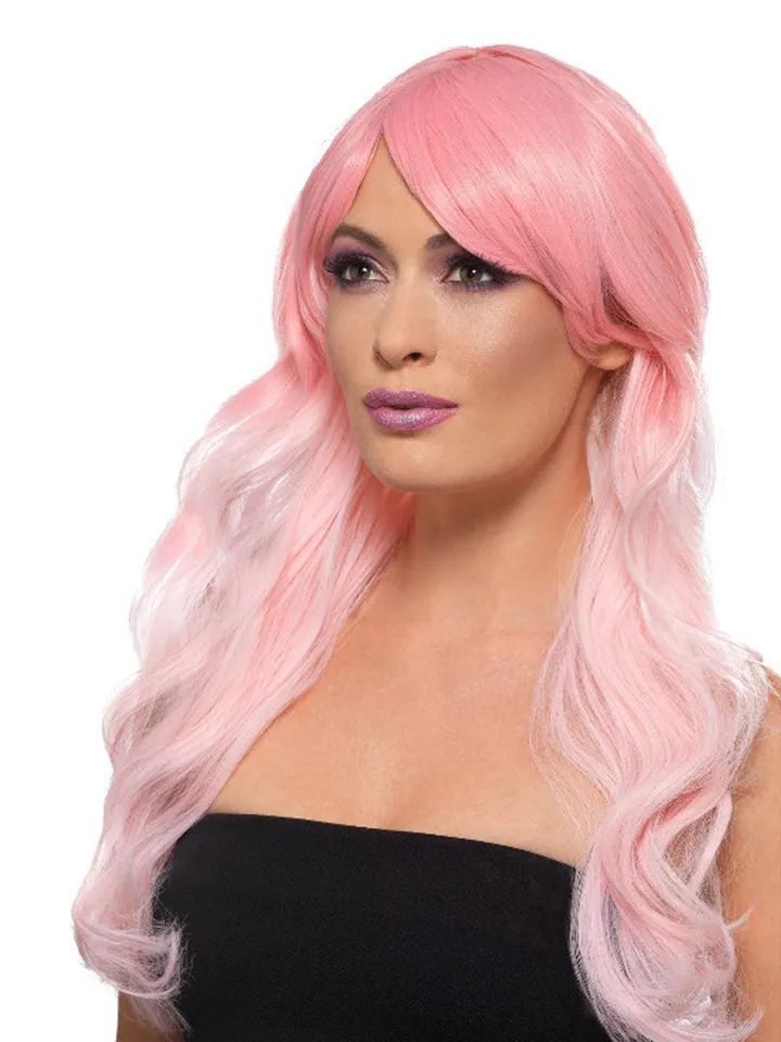 Ombre Wig Pink Peruk