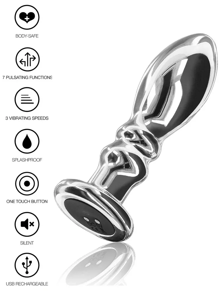 The Slider Vibrating Plug Medium Analplugg med vibrator