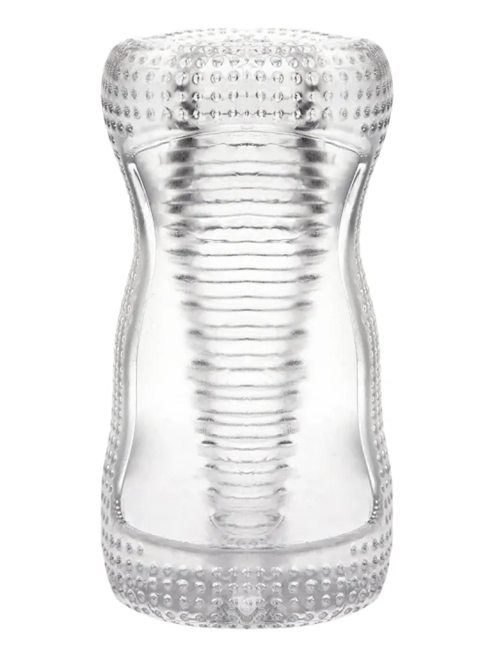 Ice Girl Clear Striated Masturbator Stroker