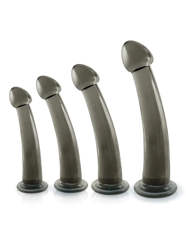 Black Axinite 4 in 1 Anal Plug Kit Set Analpluggar paket