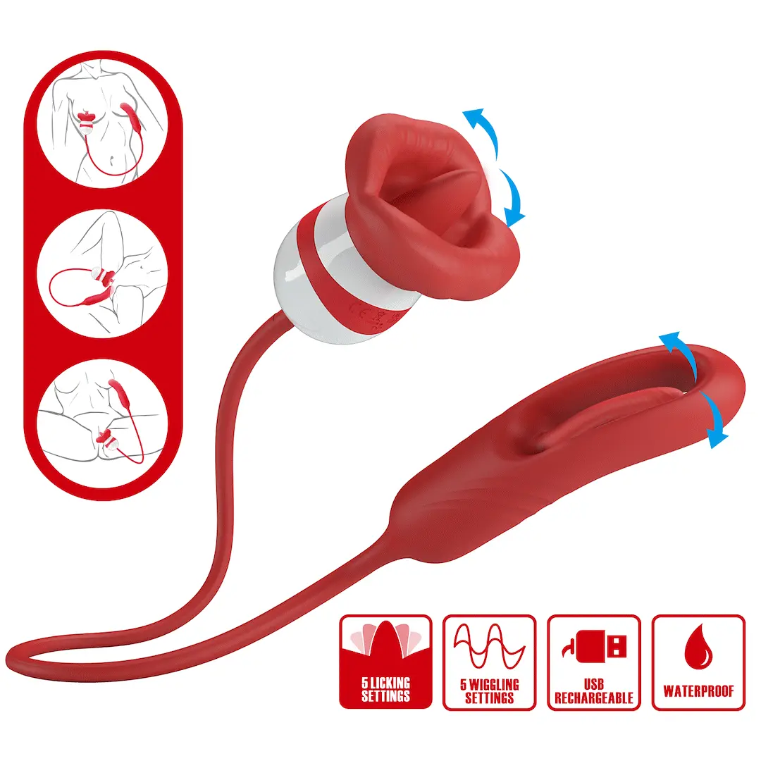 Romance Alyss Red Mouth Vibrator Vibrator