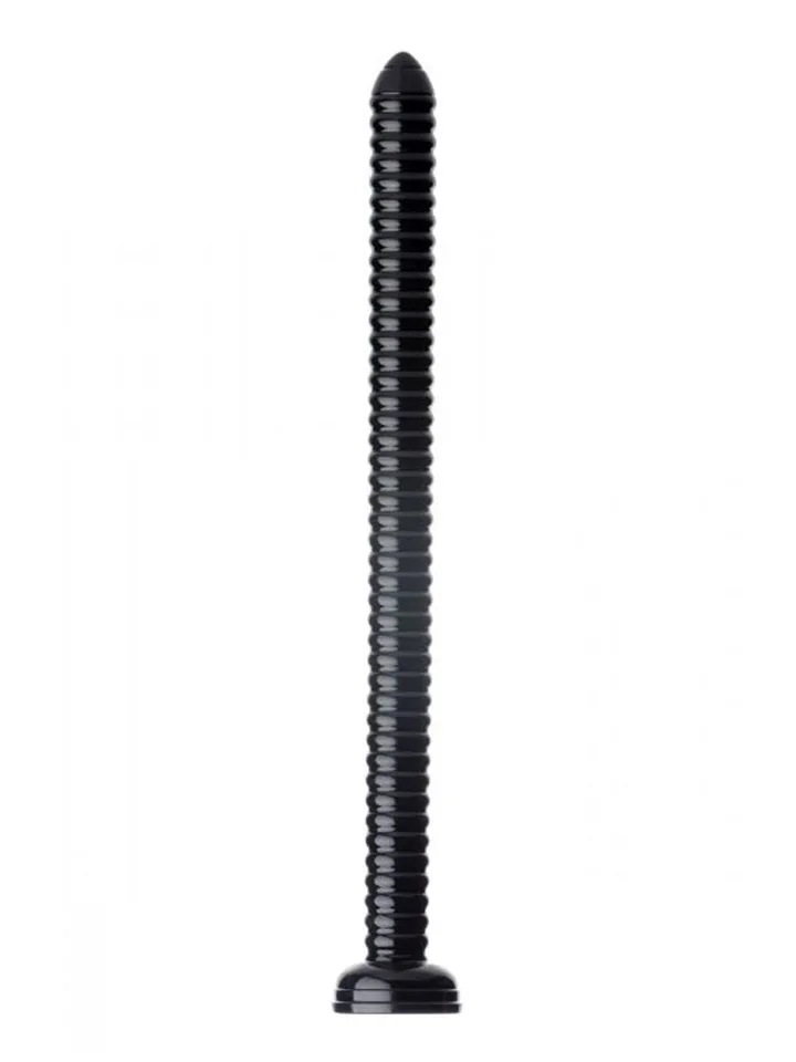 Hosed Ribbed Anal Snake 51 cm Extra lång analdildo
