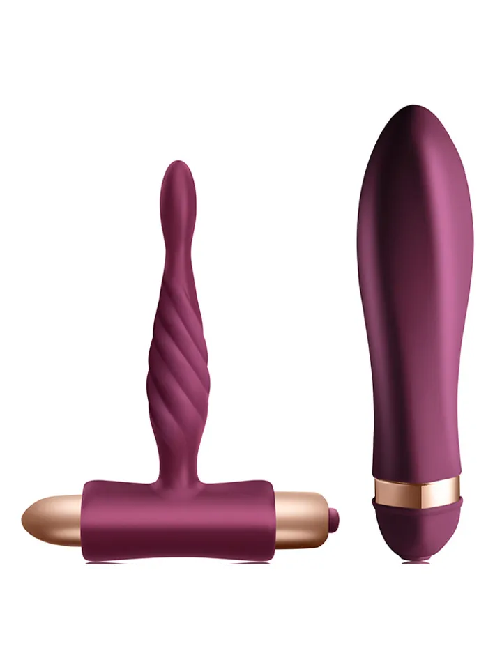 Dare Kit Twisted Vibrator + Anal Plug Beginner Vibratorset