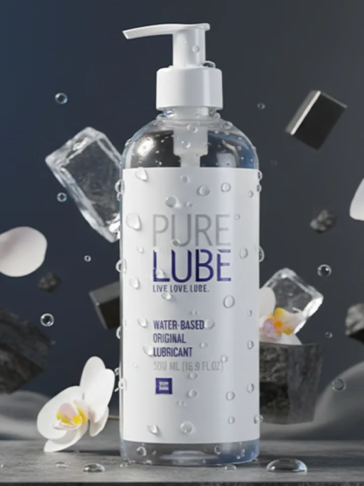 Pure Lube Anal Lubricant With Pump 500 ml Glidmedel anal