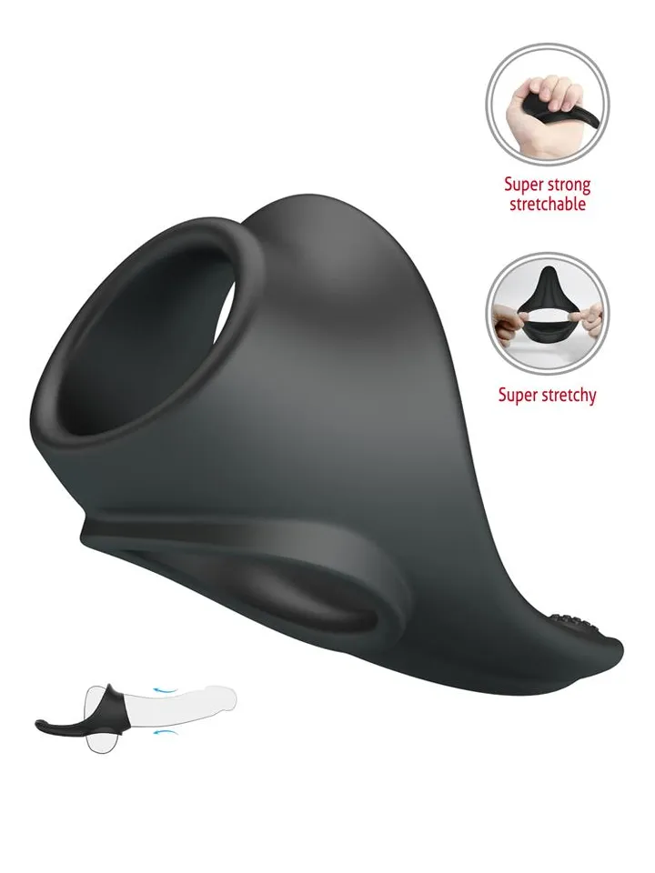 Crazy Bull Zadok Silicone Cock & Testicles Ring Penis & pungring