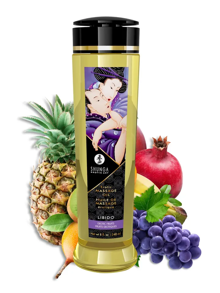 Erotisk Massage Oil Exotic Fruits 240 ml Oljebaserade Massageoljor