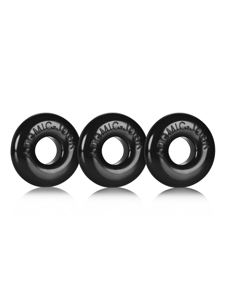 Oxballs Ringer Cock Rings 3-Pack Black Penisringar paket