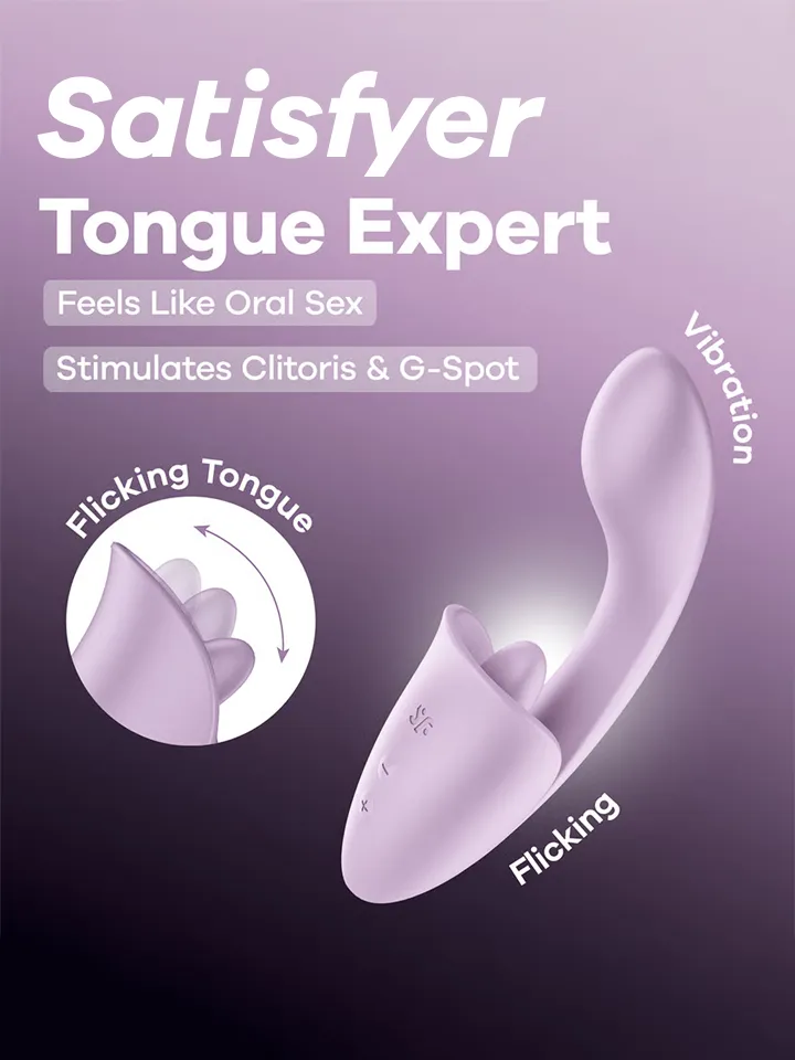 Satisfyer Tongue Expert Clitoral & G-Spot Stimulator G-punktsvibrator