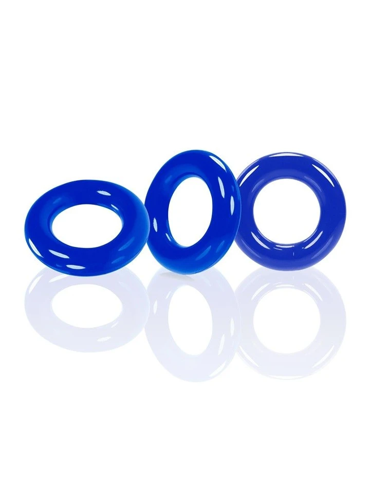 Oxballs Willy Rings Cock Rings Blue 3-pack Penisringar paket