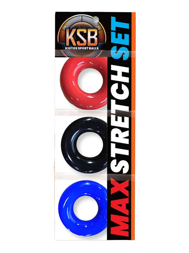 KSB Max-Stretch Cockring 3-pack Penisringar paket