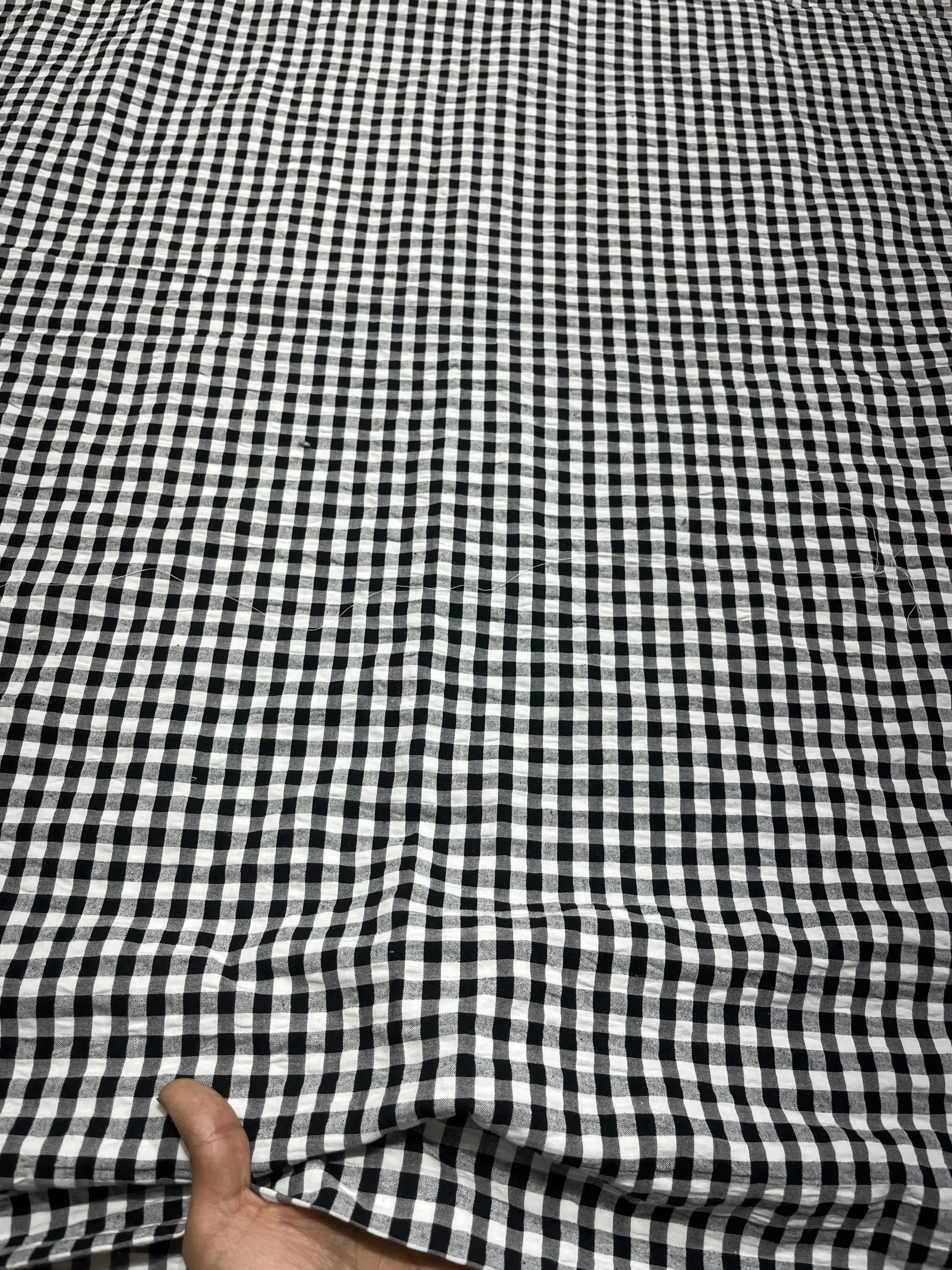 Cotton Gingam Seersuker Check