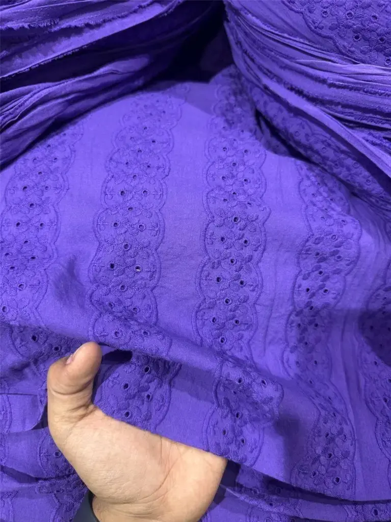 Purple Chicken Kari Cotton Fabric