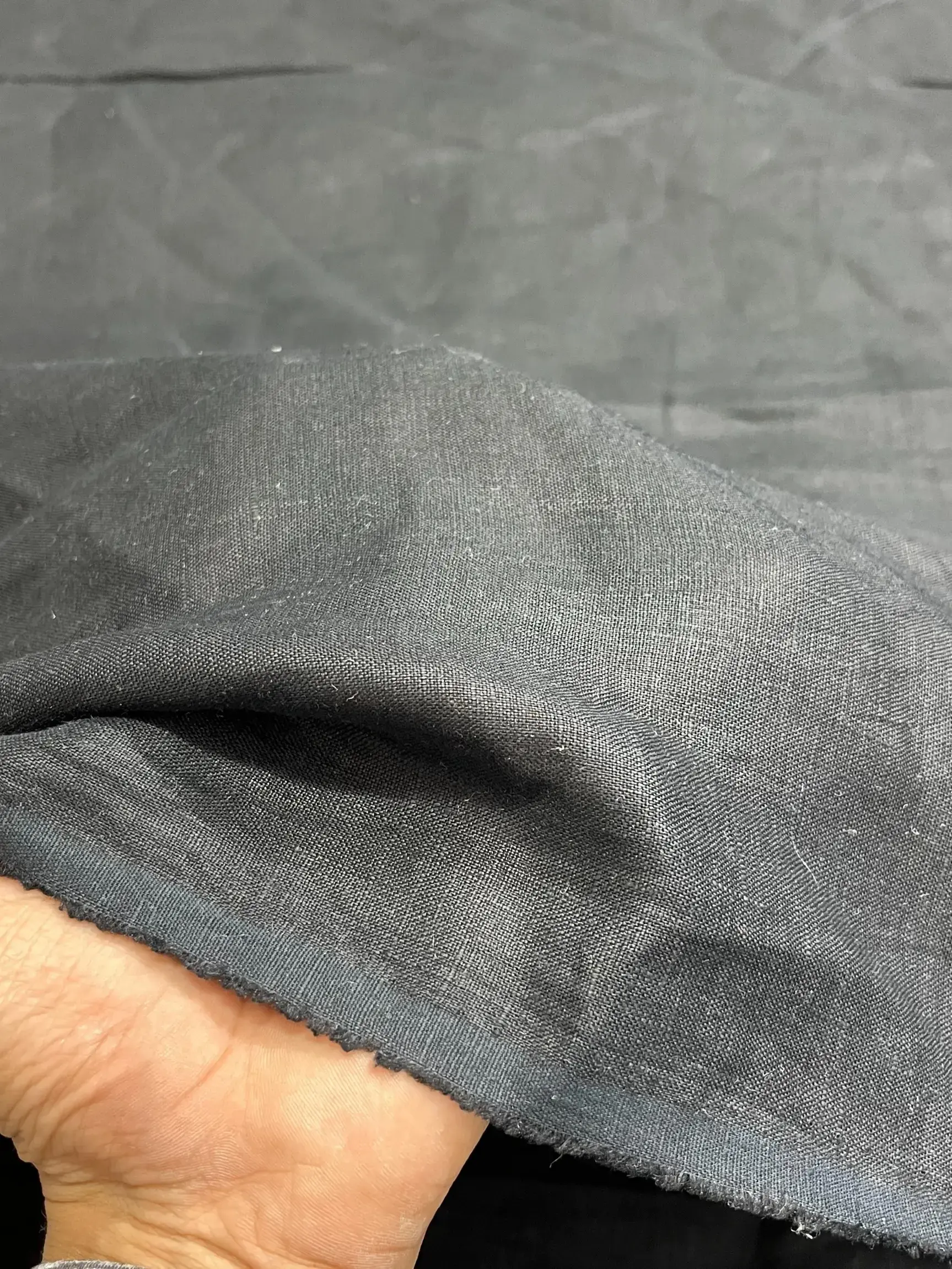 Pure Linen Black Color