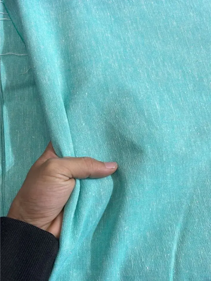 Cotton Linen Light Greenish Color