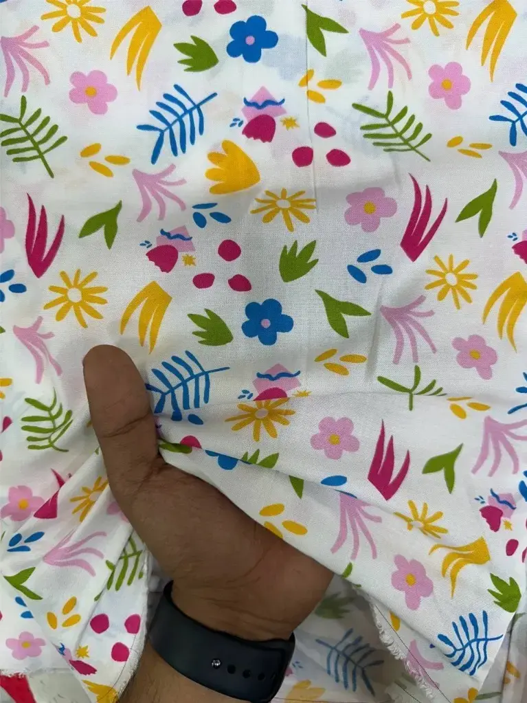 Rayon Floral and Abstract design