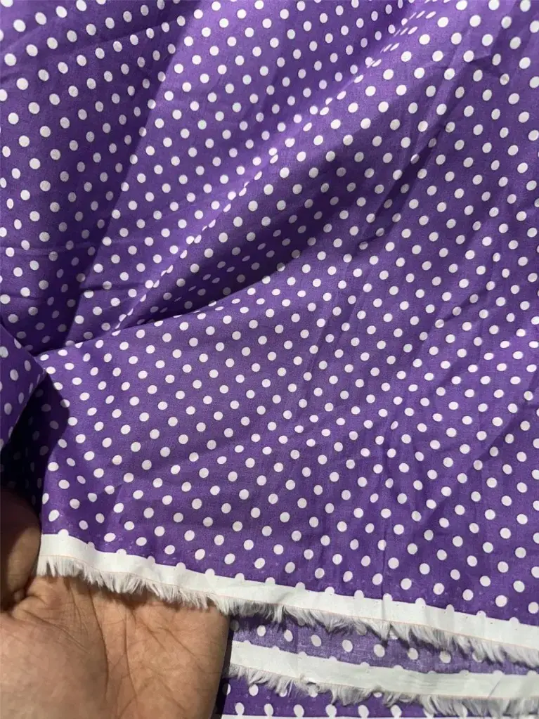Cotton Polka Print