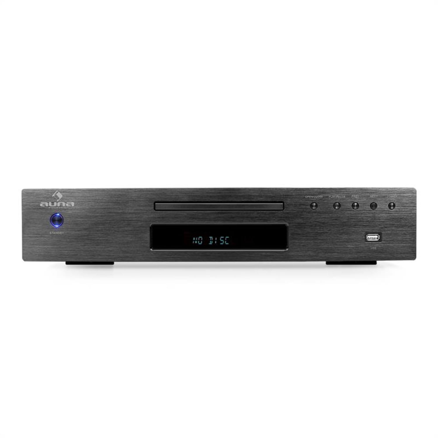 Mp3-cd-speler Auna AV2-CD509 USB-MP3 Zwart Metallic