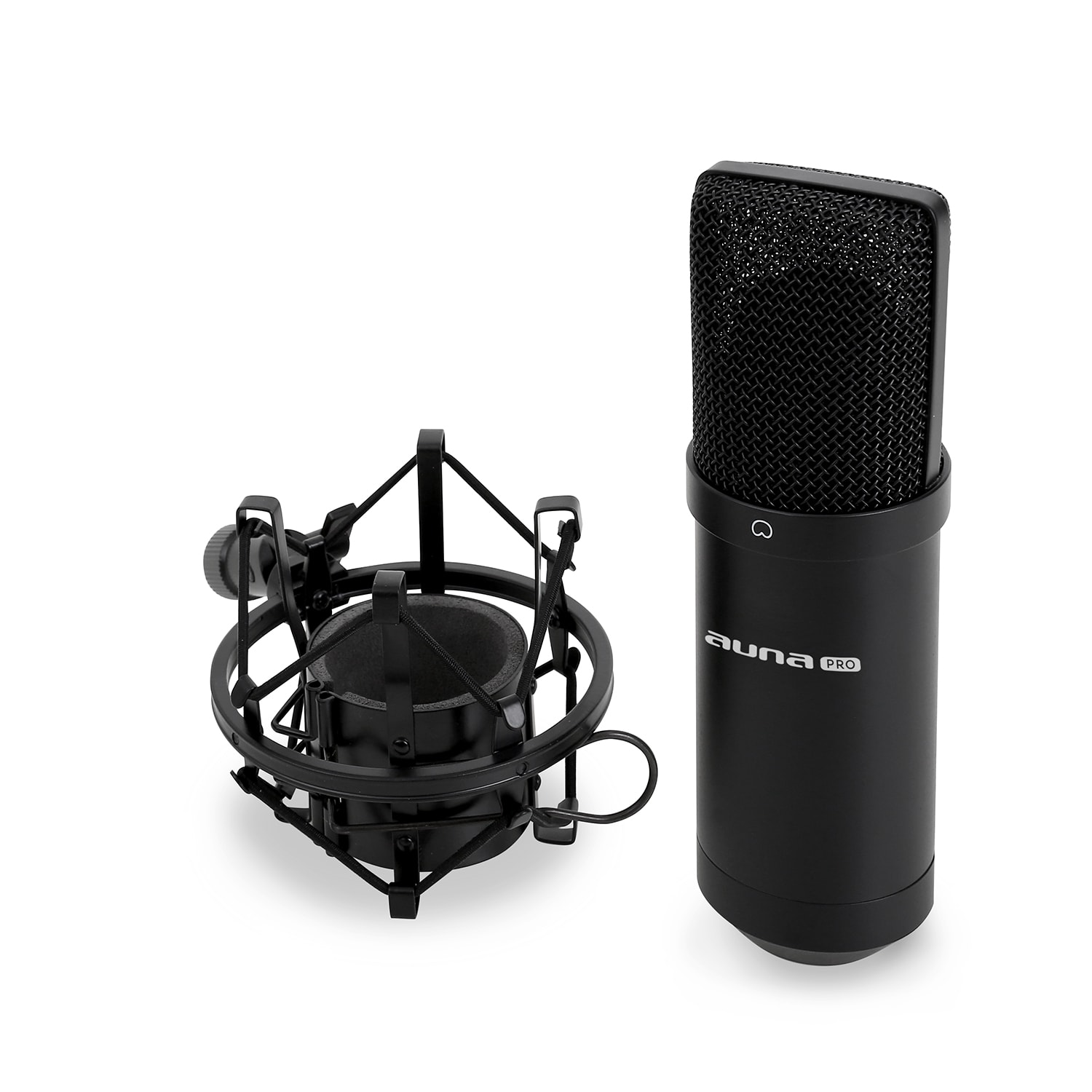 Kondenzátorový mikrofón auna Pro MIC-900B, USB, čierny Čierna | Čierna