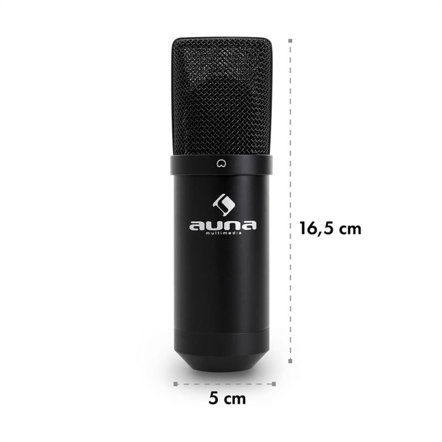 Kondenzátorový mikrofón auna Pro MIC-900B, USB, čierny Čierna | Čierna