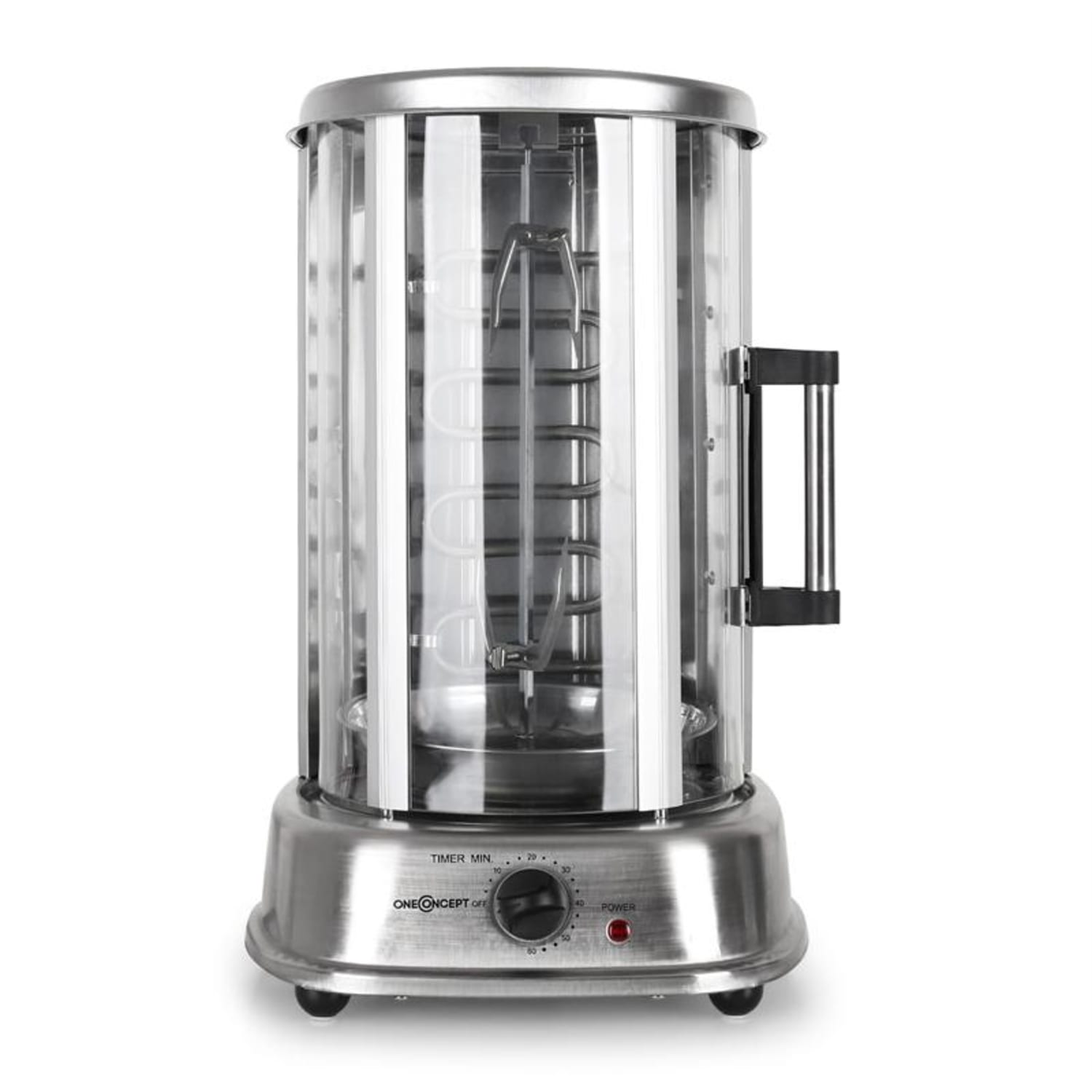 Kebap Master Pro Vertikalgrill 1500W Edelstahl inkl. Spieß Set 