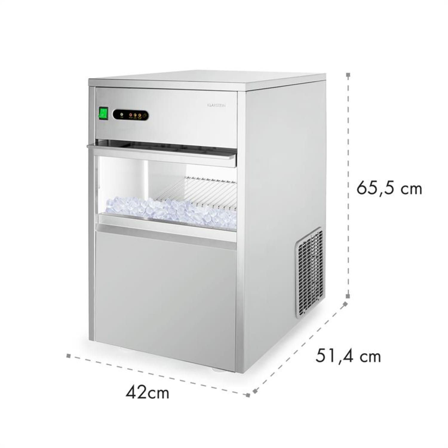 Powericer XXL - macchina per cubetti ghiaccio 160W 25Kg/giorno XXL