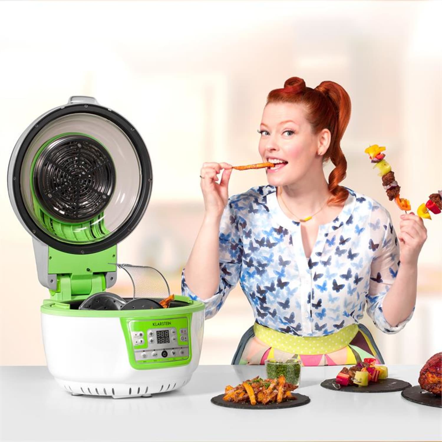 VitAir Turbo Friteuse sans huile grill cuisson 9L 1400W -vert & blanc Vert Citron
