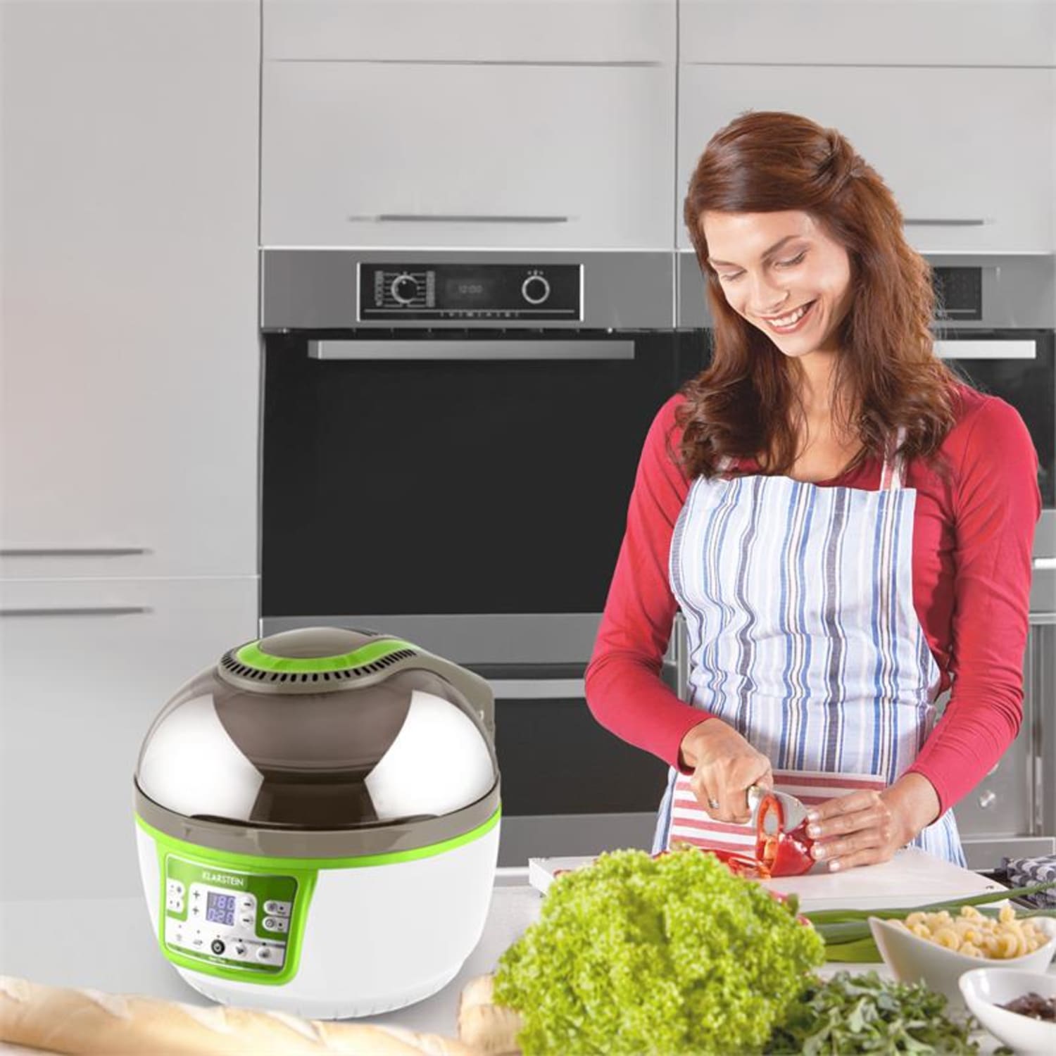 VitAir Turbo Friteuse sans huile grill cuisson 9L 1400W -vert & blanc Vert Citron