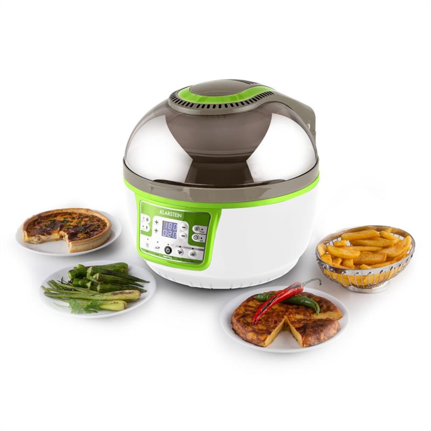 VitAir Turbo Friteuse sans huile grill cuisson 9L 1400W -vert & blanc Vert Citron