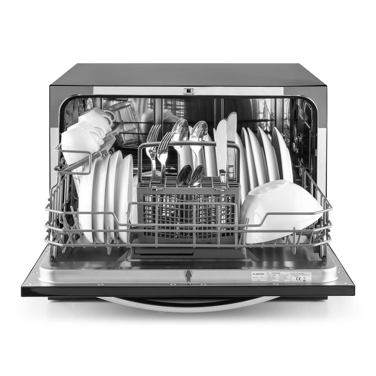 Amazonia 6 Luminance lavastoviglie vetro frontale freestanding 1380W Nero