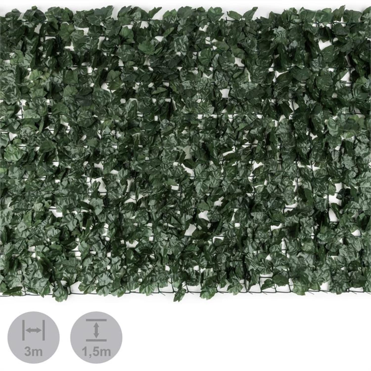 Fency Dark Ivy Sichtschutzzaun Windschutz 300x150 cm Efeu dunkelgrün 150 cm / Efeu | Waldgrün