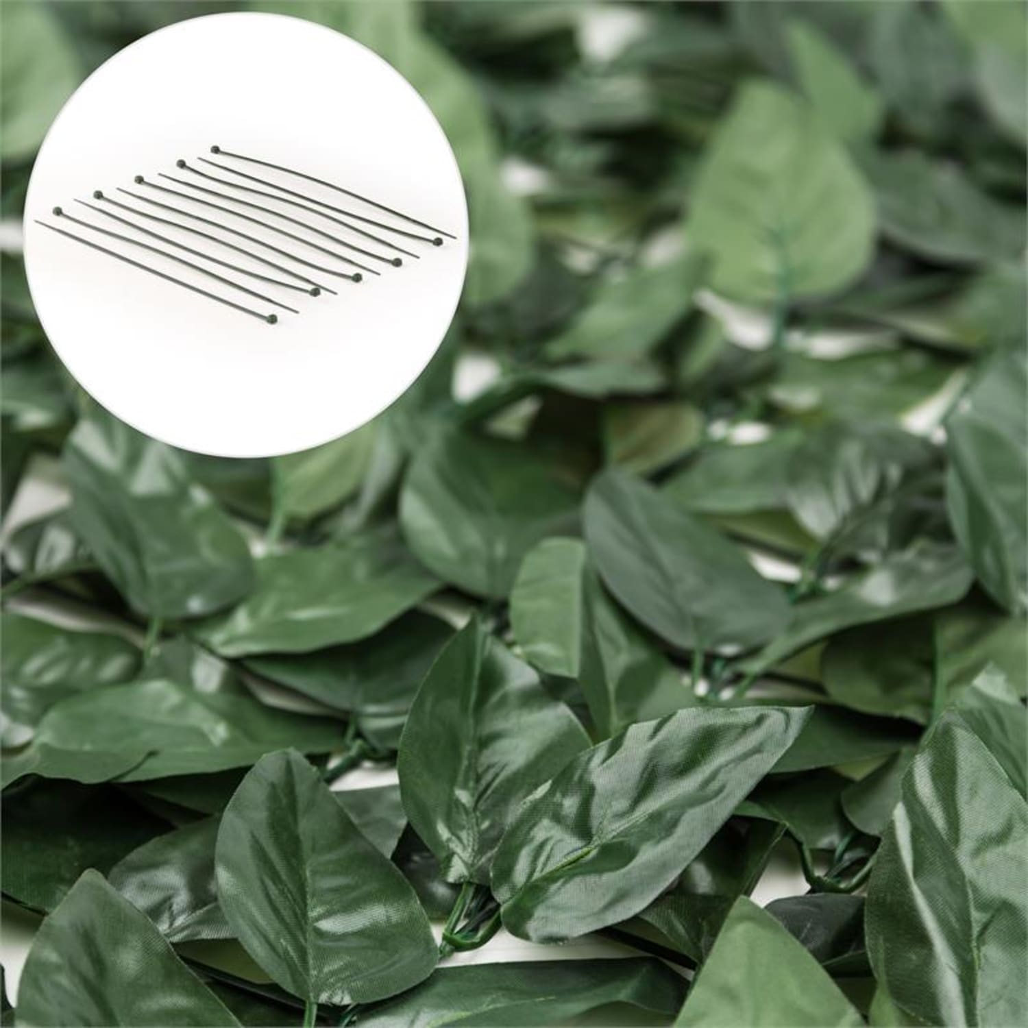 Fency Dark Leaf Sichtschutzzaun Windschutz 300x150 cm dunkelgrün Mix 150 cm / Buche | Waldgrün