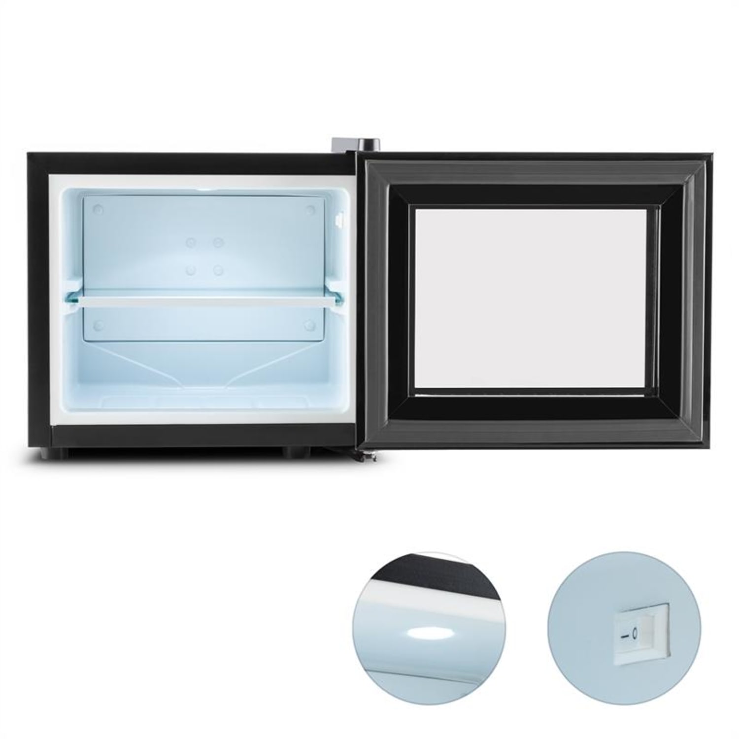 Frosty Mini frigo Réfrigérateur compact 10L 65W Classe A+ - noir 10 Ltr | Noir