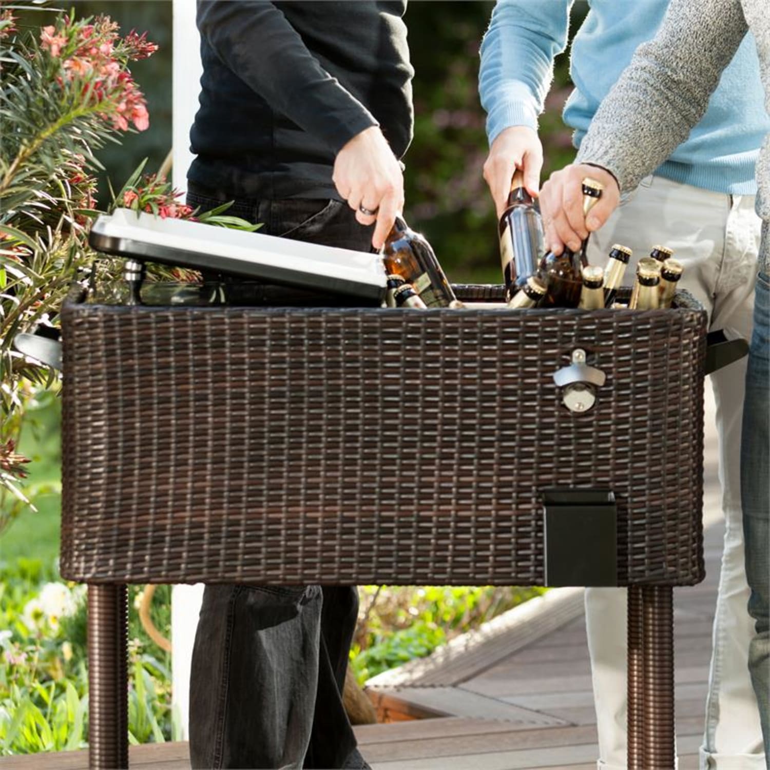 Springbreak Carrello Portabevande Scomparto Ghiaccio 80l Taupe scuro