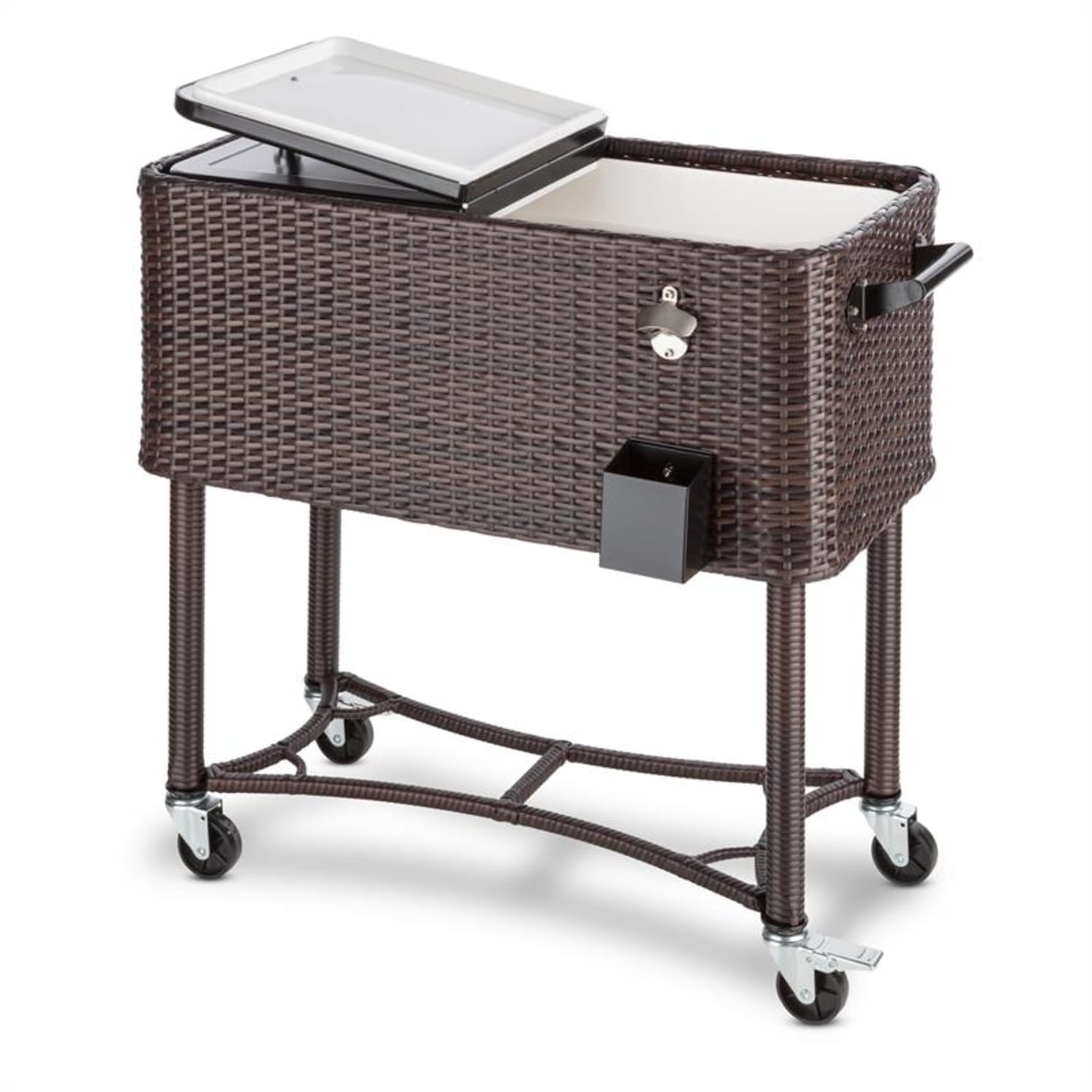 Springbreak Carrello Portabevande Scomparto Ghiaccio 80l Taupe scuro