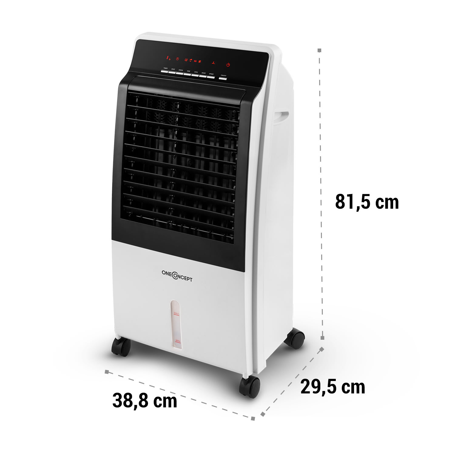 CTR-1 4-in-1 Luftkühler 360 m³/h 65W 7Ltr 3 Stufen Fernbedienung mobil 360 m³/h | Nein | Weiß