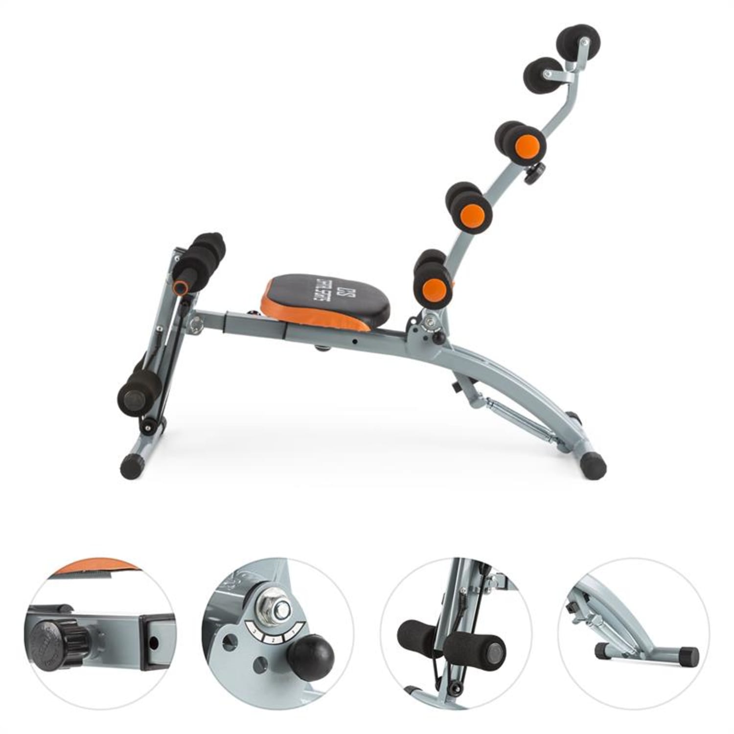 Sixish Core Exerciser addominali Body Trainer Arancione/Nero Arancione