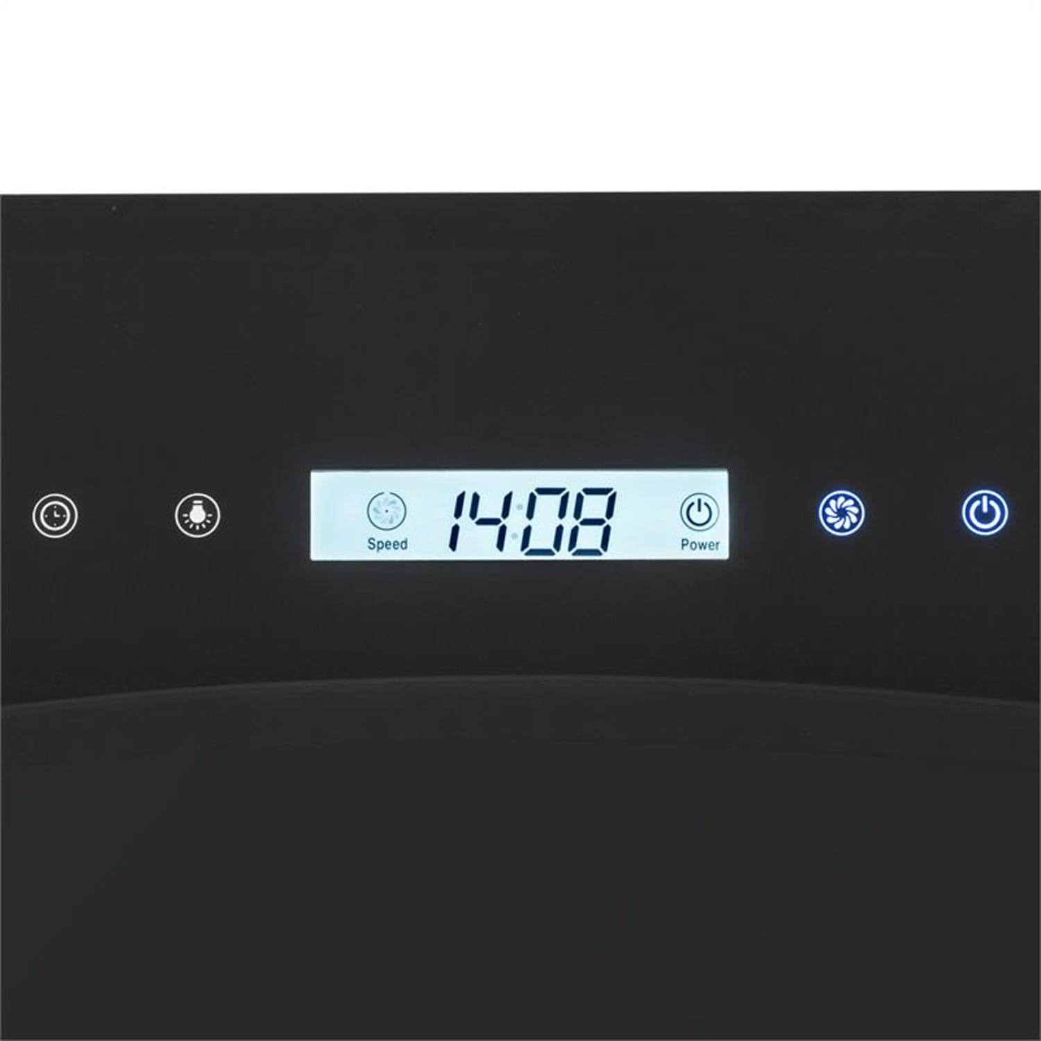 Secret Service Deckenhaube Dunstabzugshaube 220W Touch Glas LED Schwarz