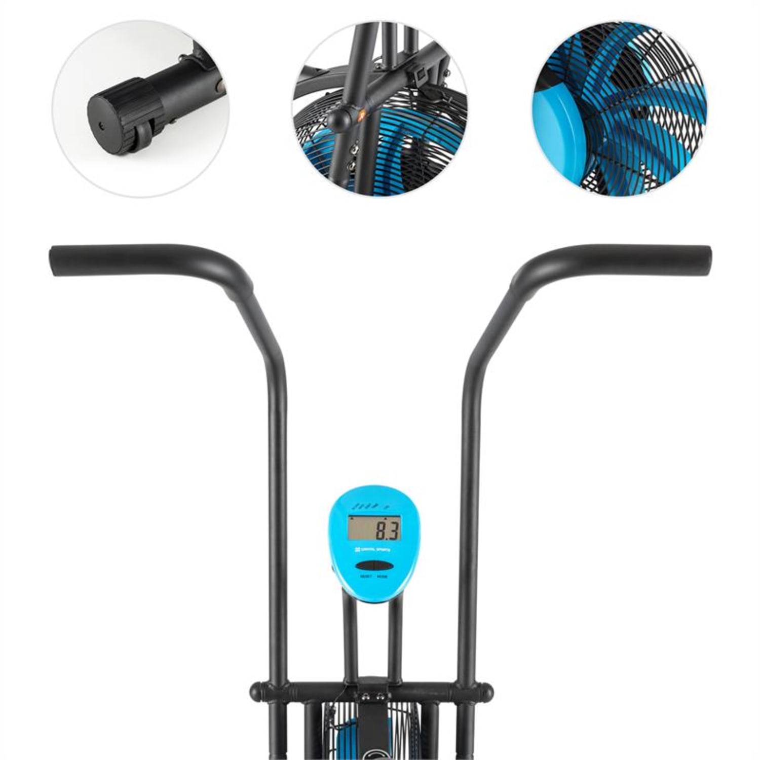 Stormstrike 2k Crosstrainer Cicloergometro fino a 120 kg Nero Nero