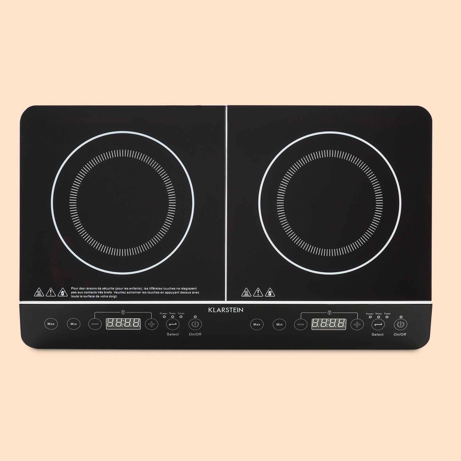 VariCook Slim Double Induction Hotplate 3500 W Timer 240° C Touch 