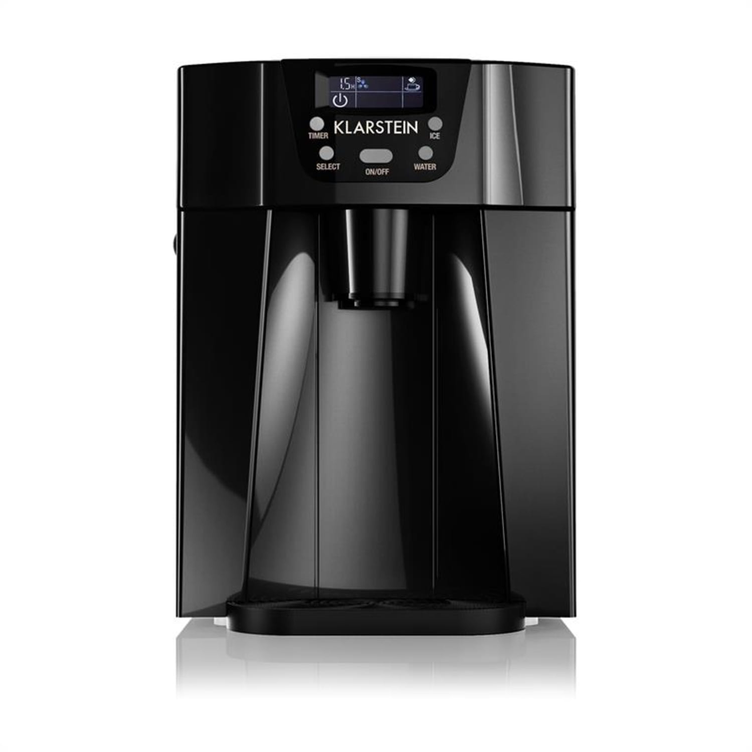 Ice Volcano 2G Machine à glaçons LED 12 kg en 24 h 2L 6-10 min – noir Noir