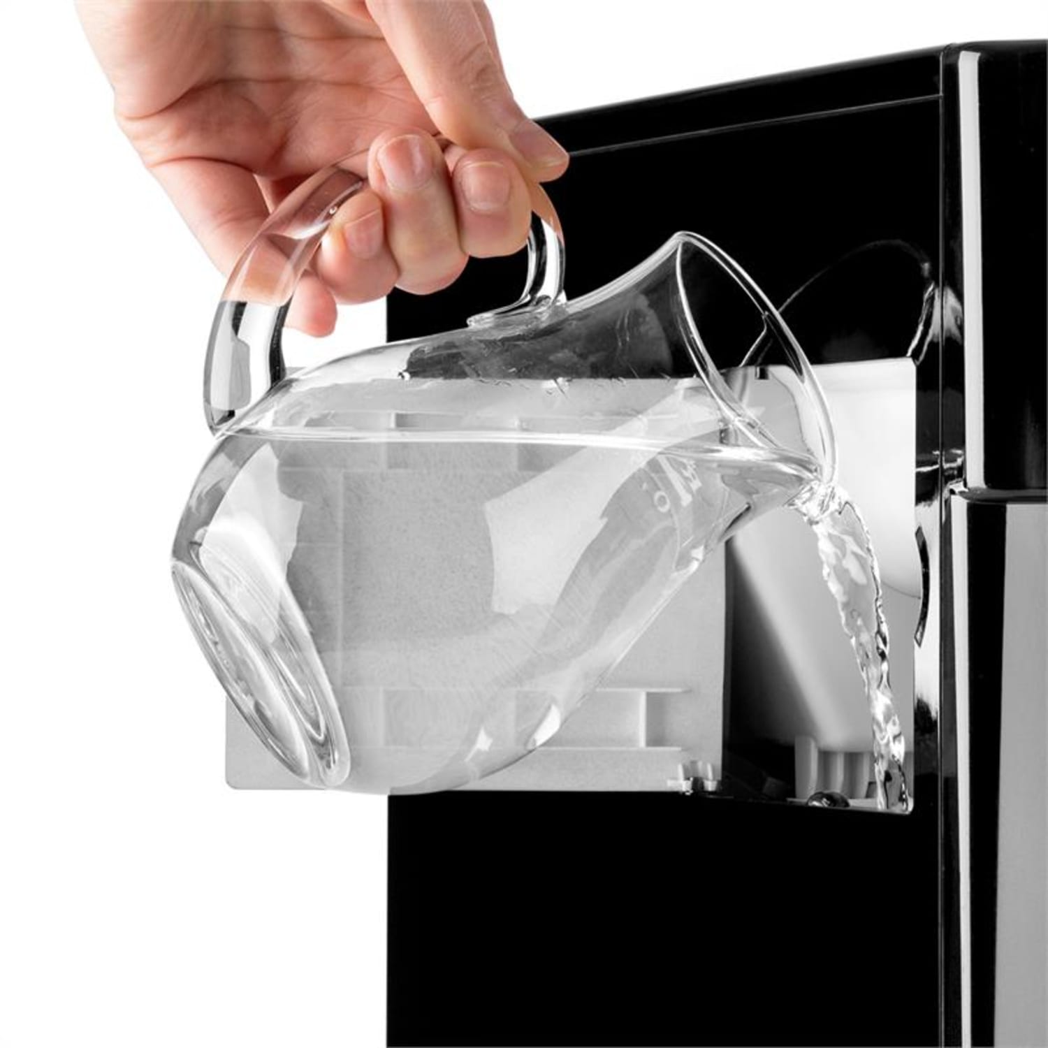 Ice Volcano 2G Machine à glaçons LED 12 kg en 24 h 2L 6-10 min – noir Noir