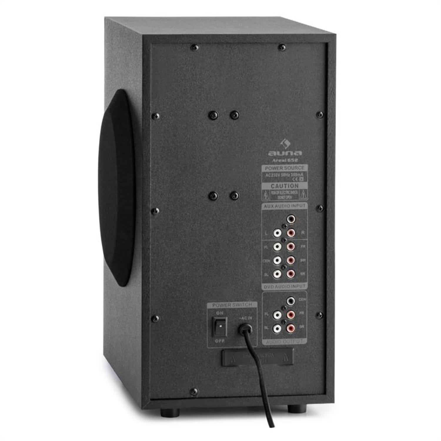 Areal 652 - Impianto surround a 5.1 canali, 145 W, RMS, Bluetooth, USB, SD, AUX 