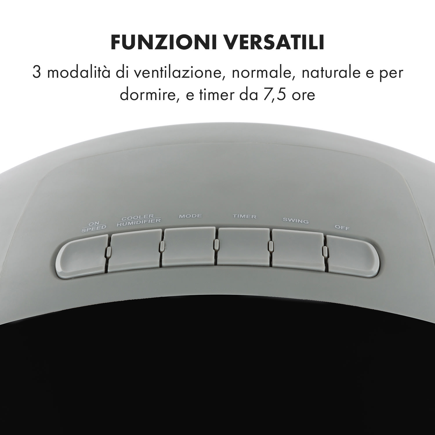 Whirlwind 3 in 1, raffrescatore evaporativo, ventilatore, umidificatore, 1600 m³/h 1600 m³/h | No | Nero