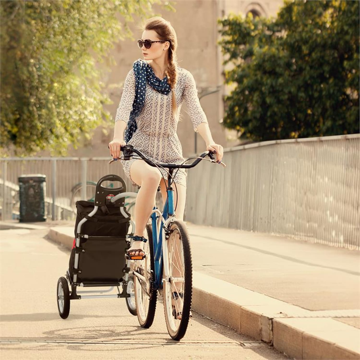 Carry Red Rimorchio da Bici Carretto a Mano Carico Massimo 20 Kg nero/rosso 