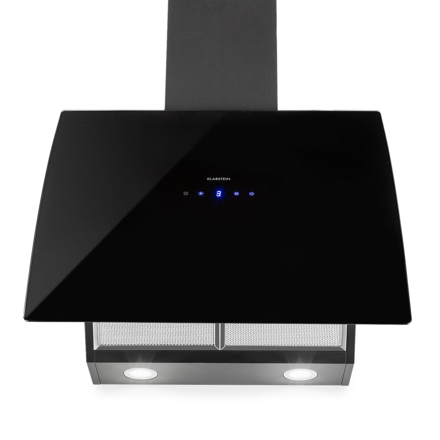 Annabelle 60 - Cappa aspirante, vetro, 595 m³/h, pannello touch, nero 60 cm | Nero